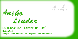 aniko linder business card